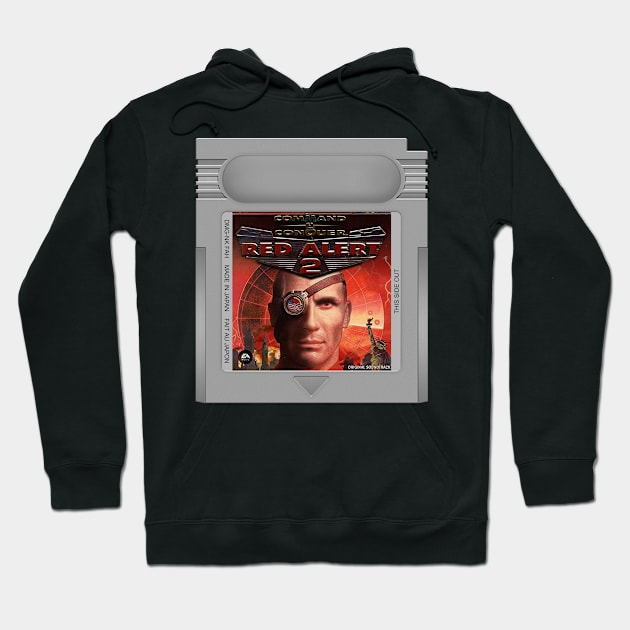 Red Alert 2 Game Cartridge Hoodie by PopCarts